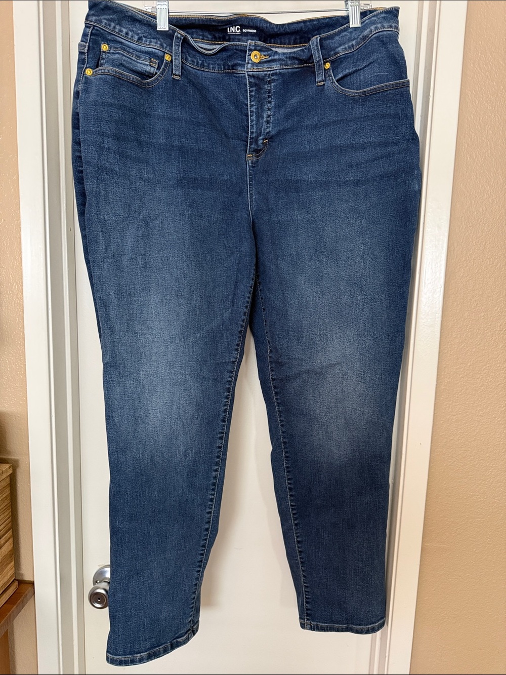 INC International Concepts Medium Blue Boyfriend Jeans